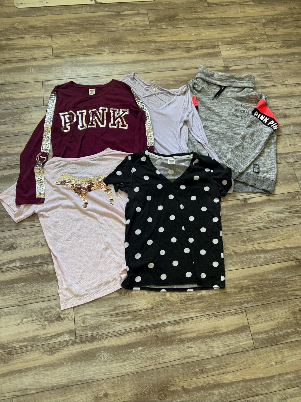 PINK Victoria's Secret Long Sleeve/T Shirt & Sweater Lot